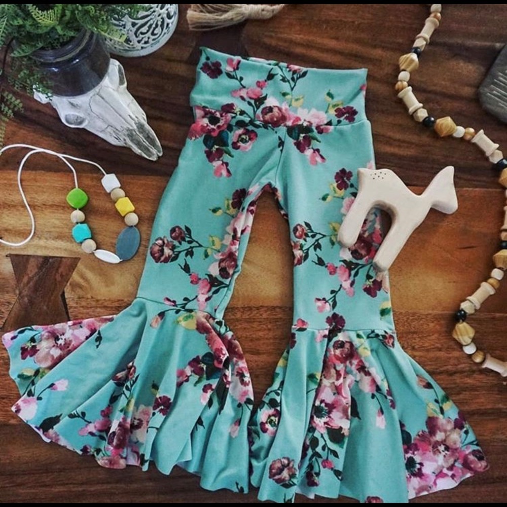 Bell bottoms girls baby 0-2T sizing custom made